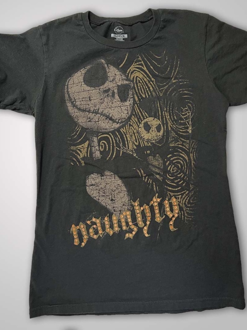 Jack Skellinton "Naughty" Ladies T-Shirt Nightmare Before Christmas Disney Store